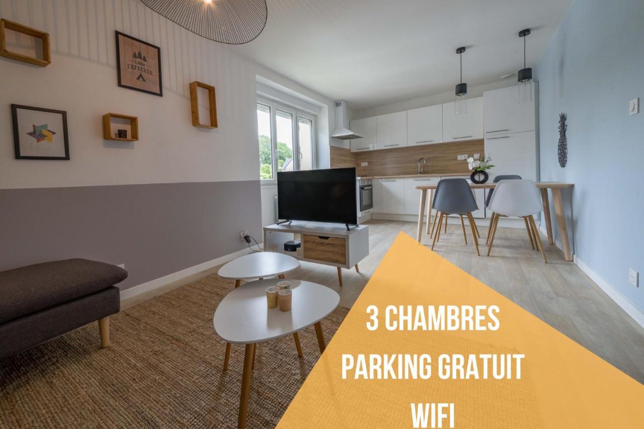 Appartement 3 Chambres - Parking - Wifi - Buanderie - Jardin Брест Екстер'єр фото